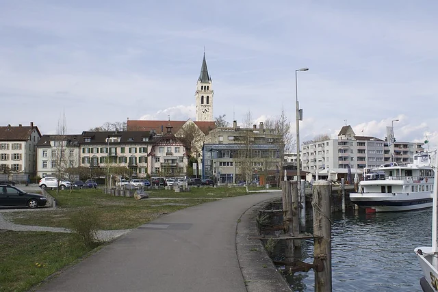 Blick auf Romanshorn am Bodensee